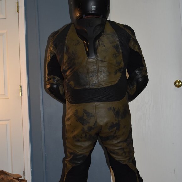 Icon Hypersport Battlescar leather motorcycle 🏍 suit size US 46/ EURO56 - Picture 12 of 16